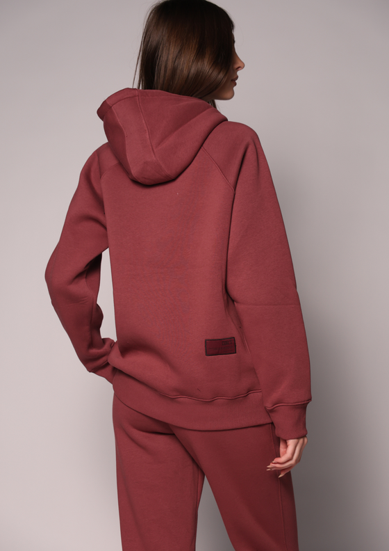 Label Patch Hoodie for Women